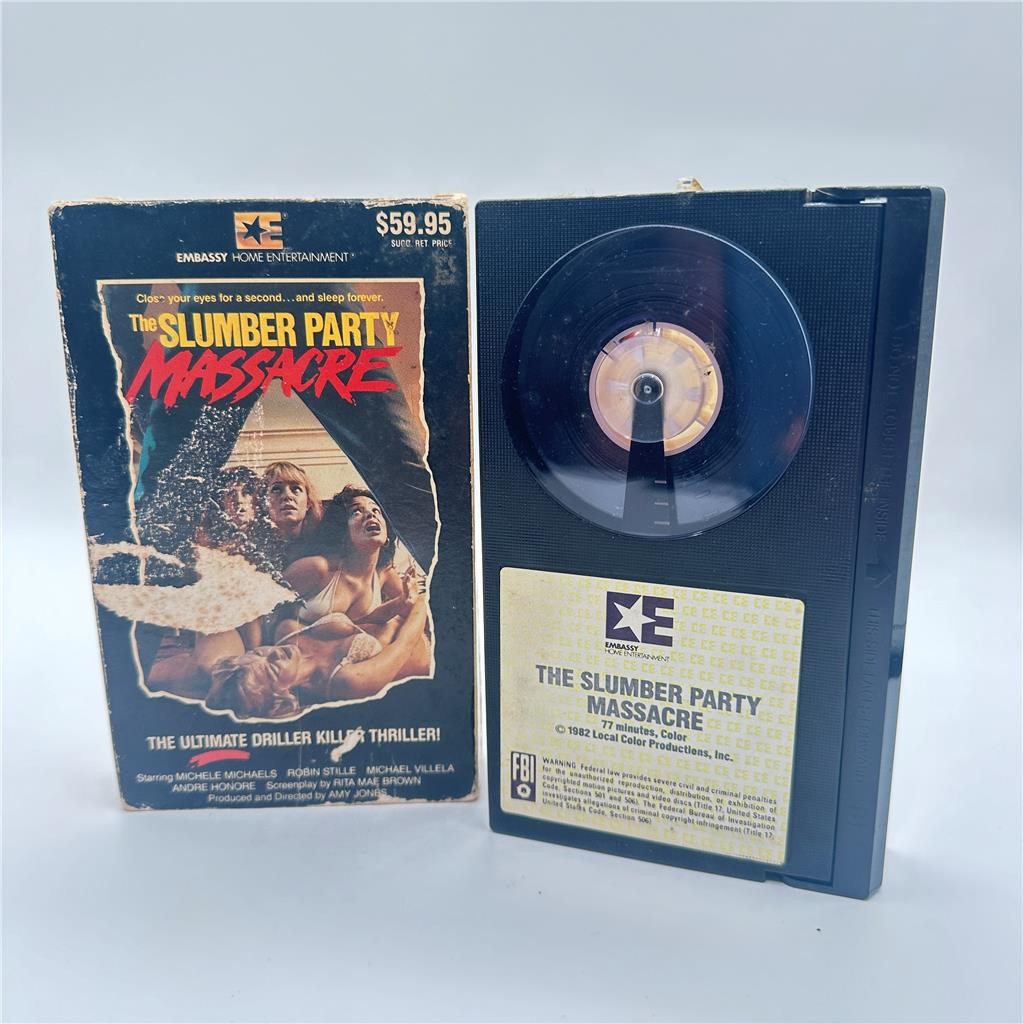 The Slumber Party Massacre Beta Betamax NOT VHS RARE 1982 Cardboard Sleeve
