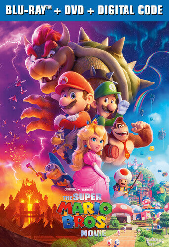 The Super Mario Bros. Movie (Blu-ray, 2023) with slip cover