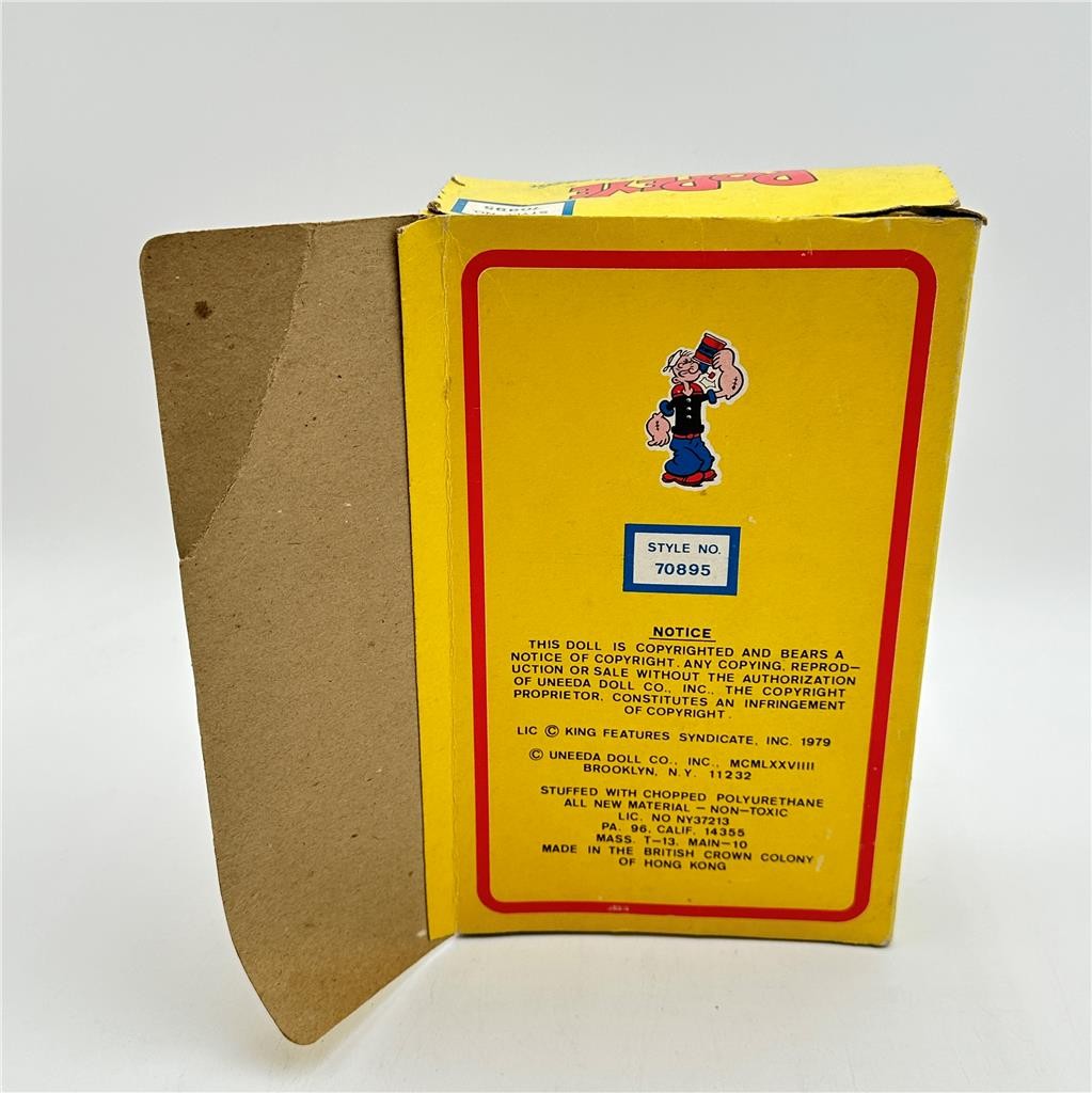 Popeye The Sailor Man Uneeda 1979 Figurine Style #70895