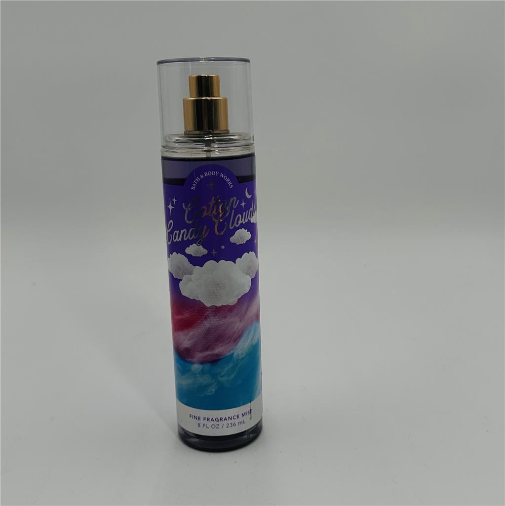 Bath & Body Works COTTON CANDY CLOUDS Fine Fragrance Body Mist Spray 8 oz 90% Fu