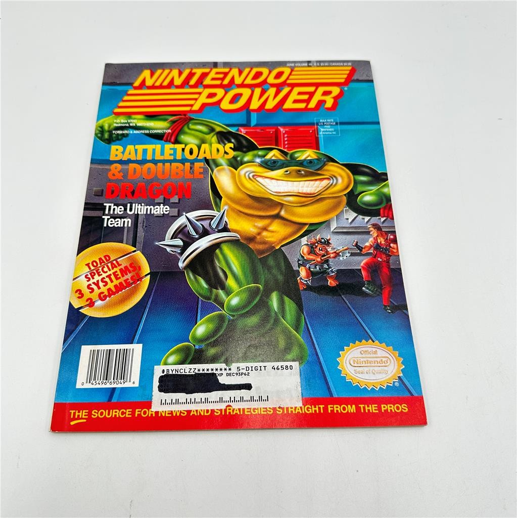 Nintendo Power #49 - Battletoads Double Dragon- Complete With Poster & Inserts