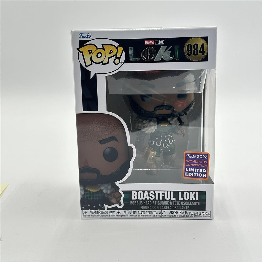 NIB! Funko Pop! Vinyl: Marvel - Boastful Loki #984 - 2022 Wondrous Convention