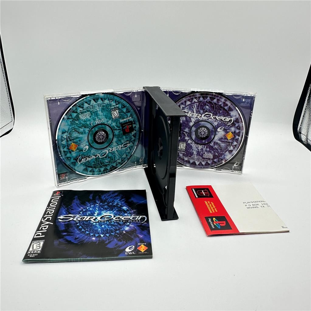 Star Ocean: The Second Story (Sony PlayStation 1, 1999) with reg card