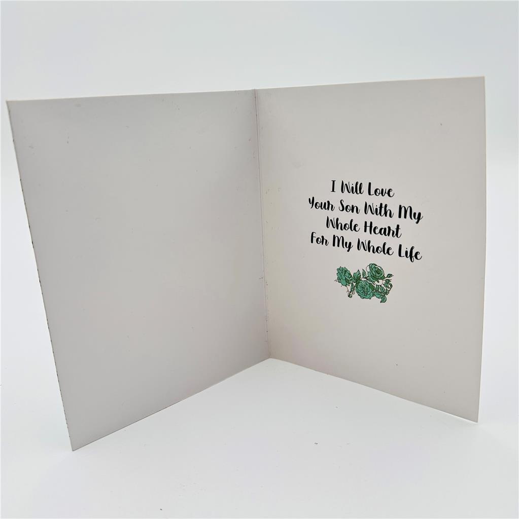 Mother of the Groom Necklace Gift on Greeting Card