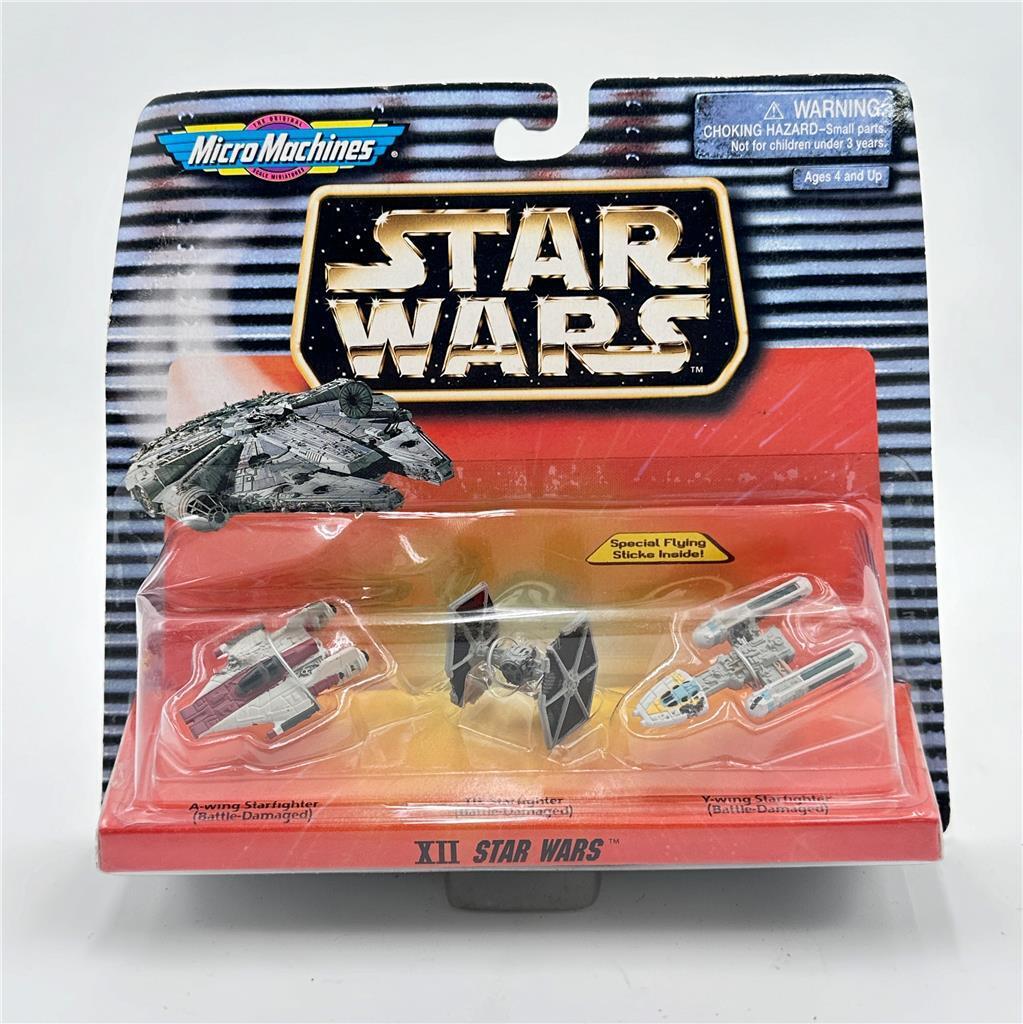 NEW Star Wars Micro Machines XII Star Wars - 1996 Galoob - TIE Starfighter Ywing