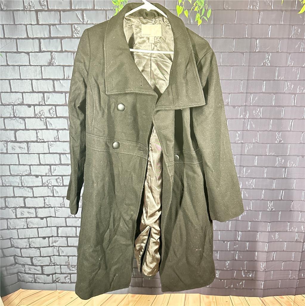 Old Navy Peacoat Jacket Mens Black Large