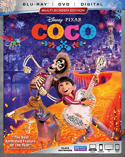 Coco (Blu-ray, 2017)  with slip cover