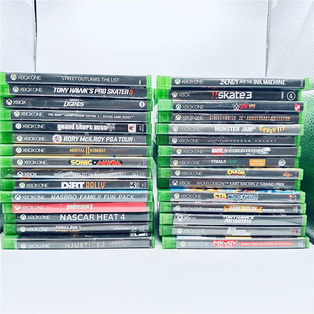 30 Xbox One Games lot - Minecraft, Bendy,Crash Bandicoot,Street Fighter,Grand Th