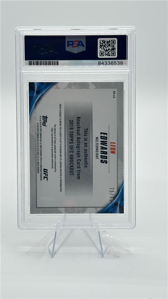 2019 Topps UFC Knockout - Autographs Leon Edwards #KA-LE /99 (AU)