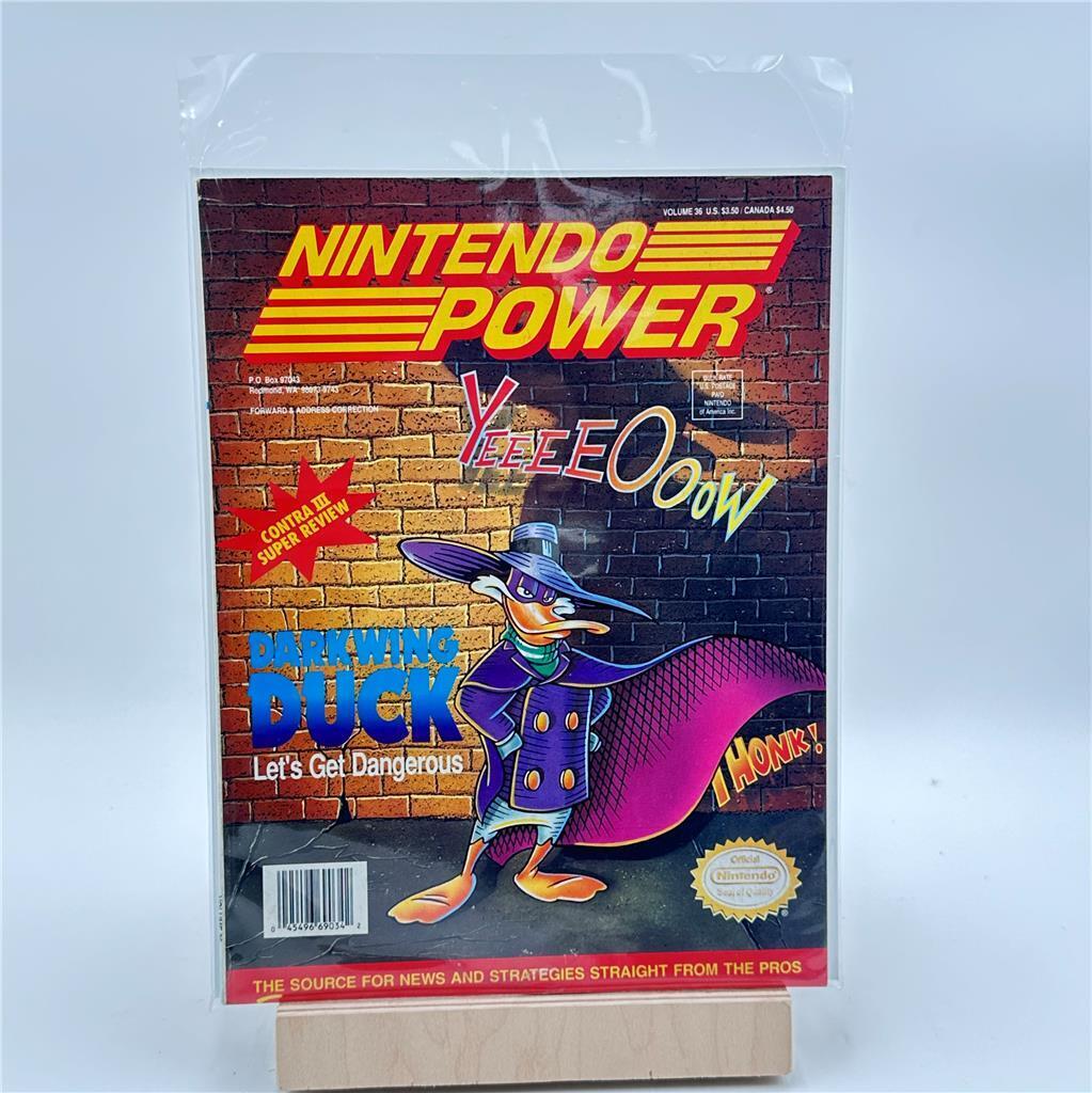 Nintendo Power Vol 36 May 1992 Dark Wing Duck Let's Get Dangerous / No Poster