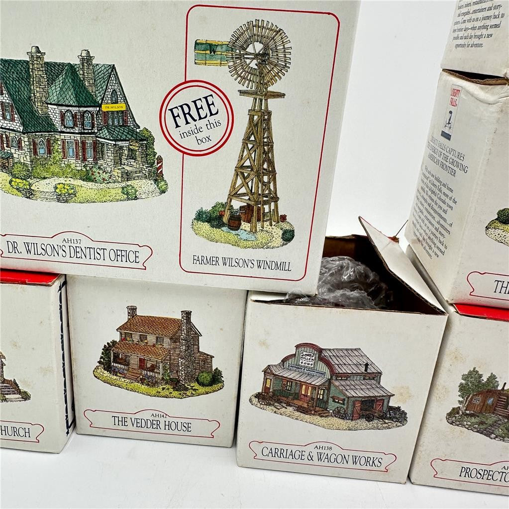 Liberty Falls / The Americana Collection 8 Piece Lot In Boxes