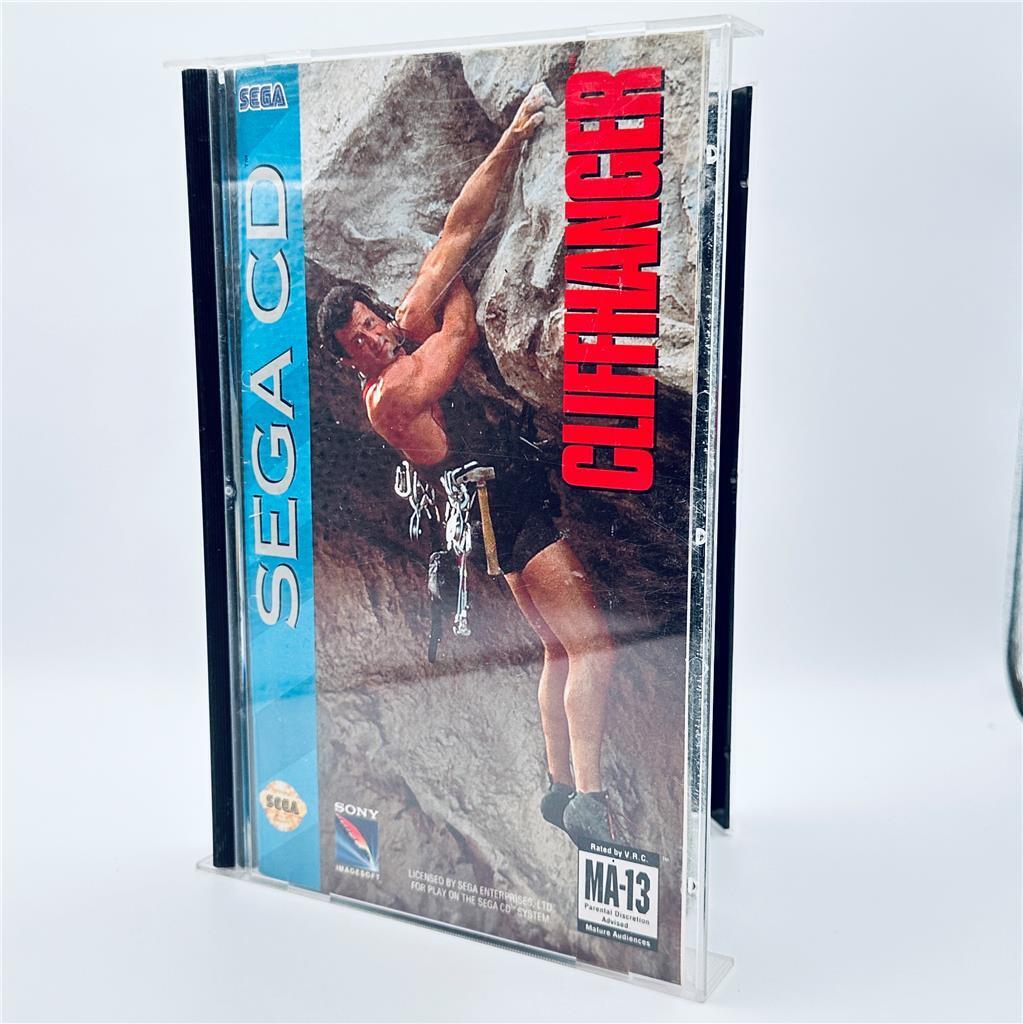 Cliffhanger (Sega CD, 1993) CIB W/Registration and Foam