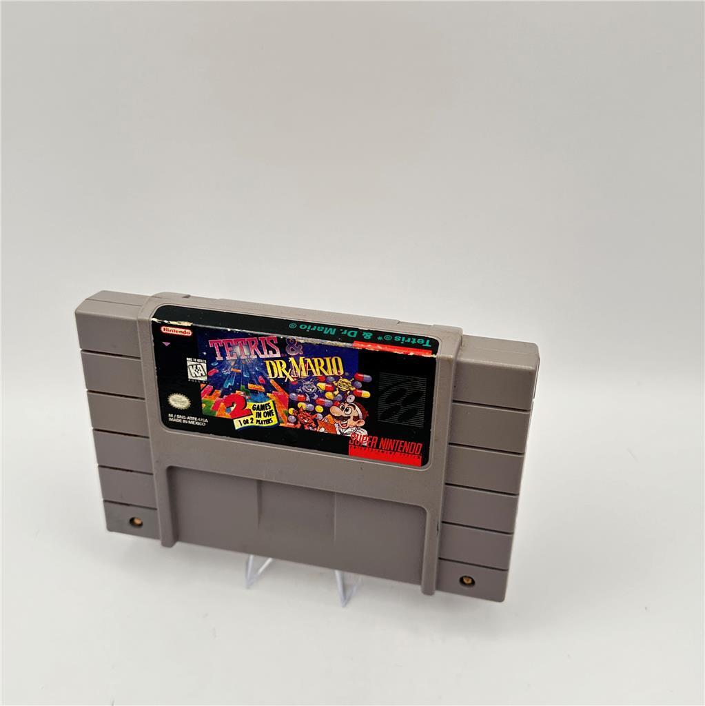 Tetris & Dr. Mario (Super Nintendo Entertainment System, 1994) (SNS-ATFE)