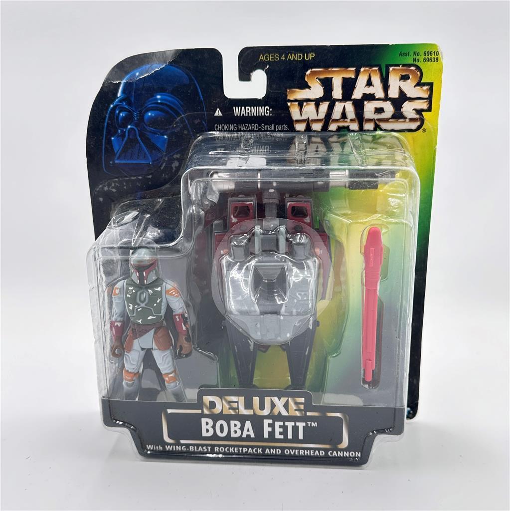 Boba Fett with Rocket Pack Wing Blast & Overhead Cannon Star Wars NEW BC-1