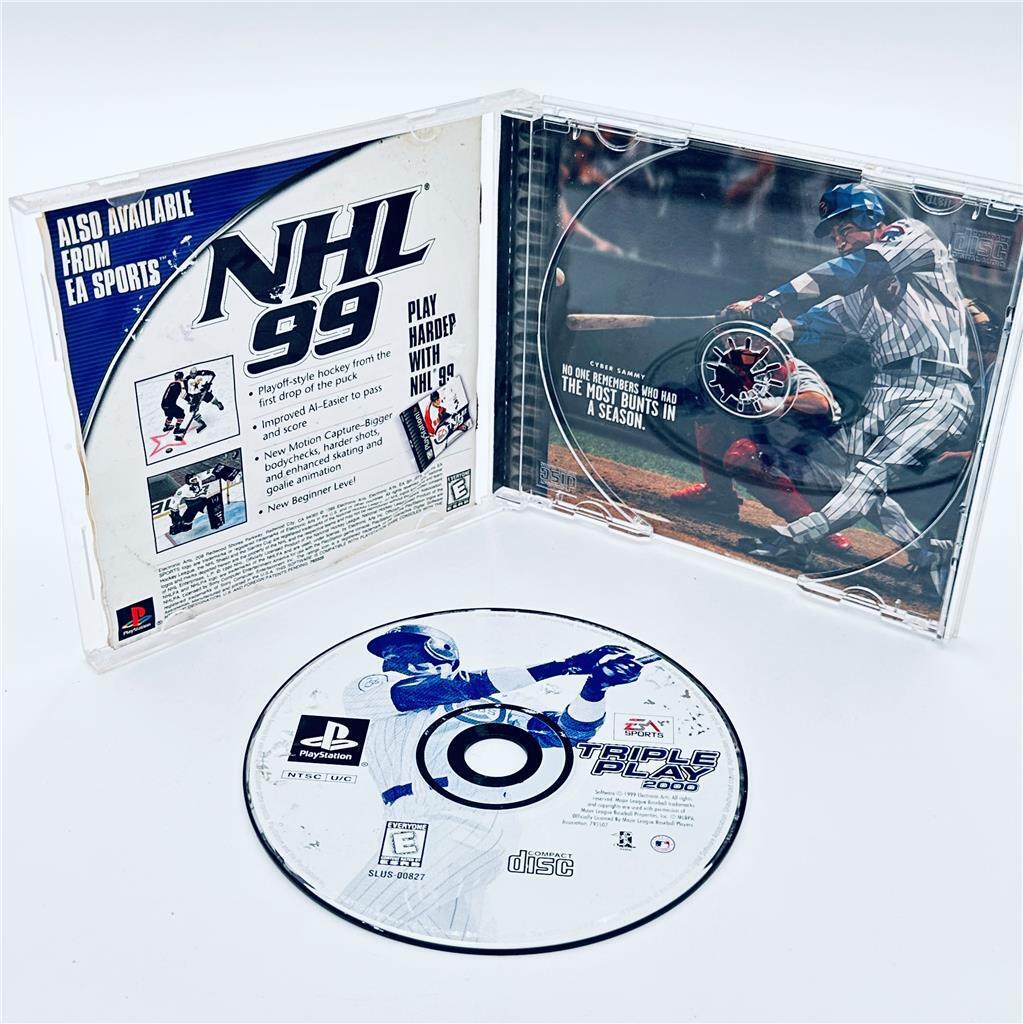 Triple Play 2000 (Sony PlayStation 1, 1999) - water damage