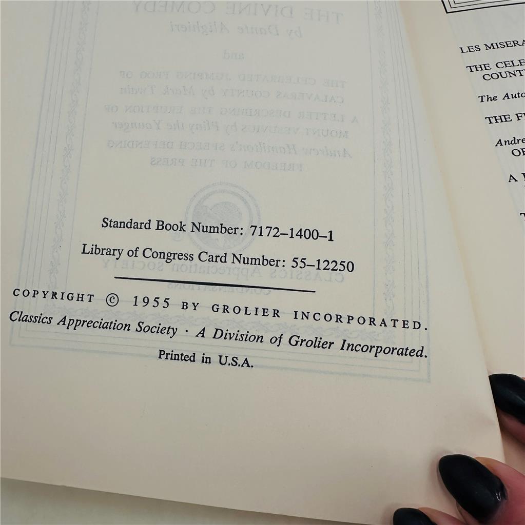 Grolier Classics Classics Appreciation Society 1955 Lot of 8