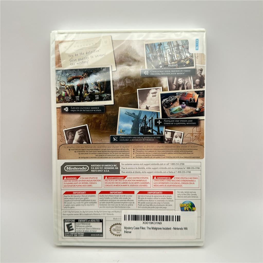 Mystery Case Files: The Malgrave Incident (Nintendo Wii, 2011)