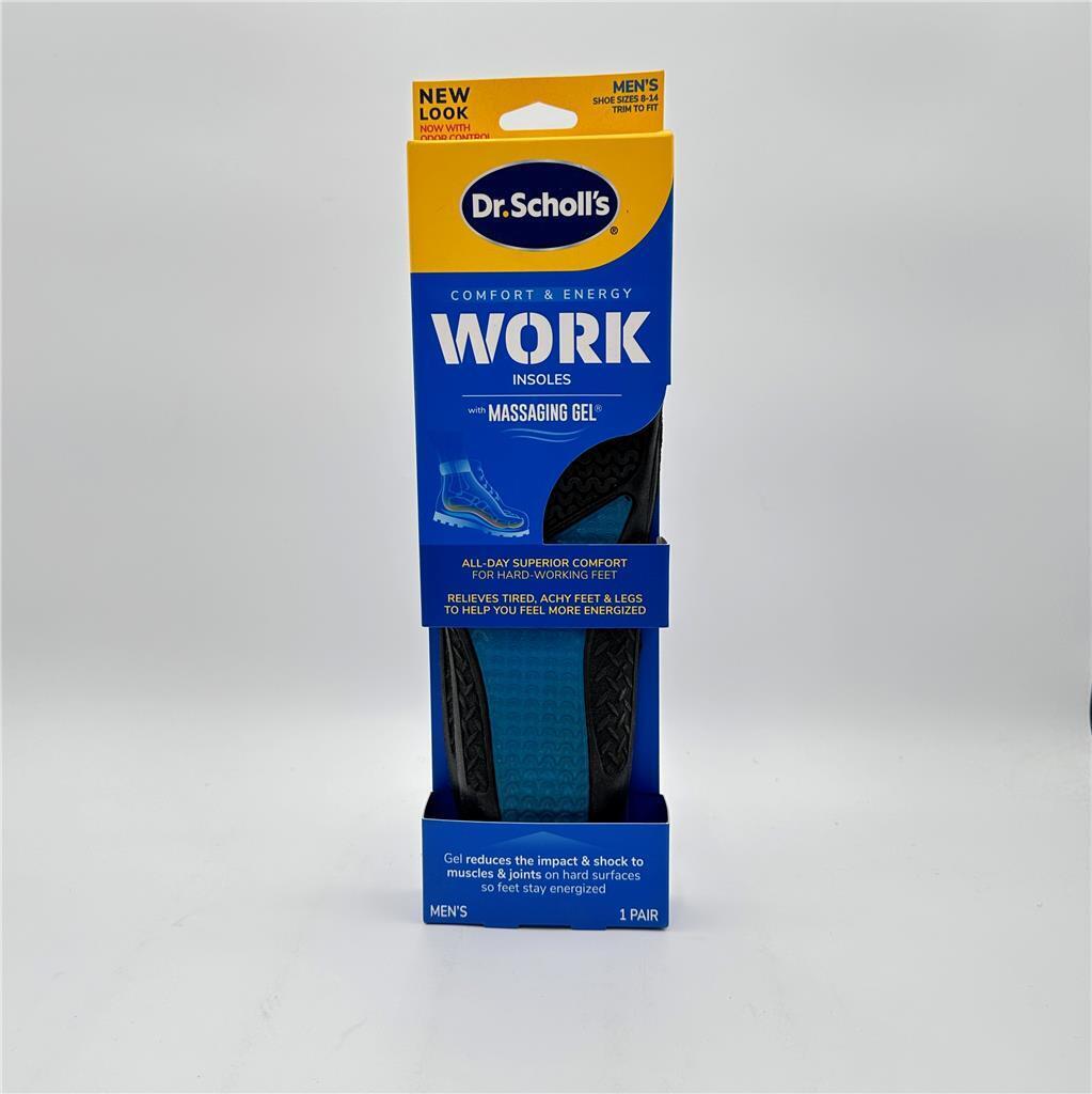 Dr. Scholl's Comfort and Energy Work Insoles for Men (8-14 Size)