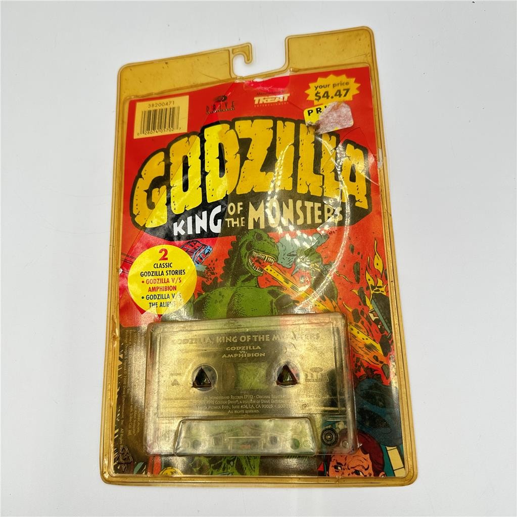 Godzilla King of the Monsters Cassette Story Tape Alien/Amphibion 1998