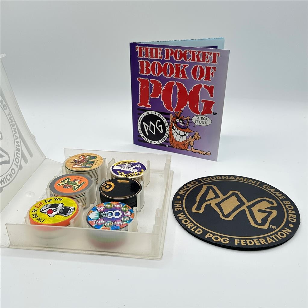 1990s World POG Federation Clear Plastic Micro Tournament Game Pack Storage Case