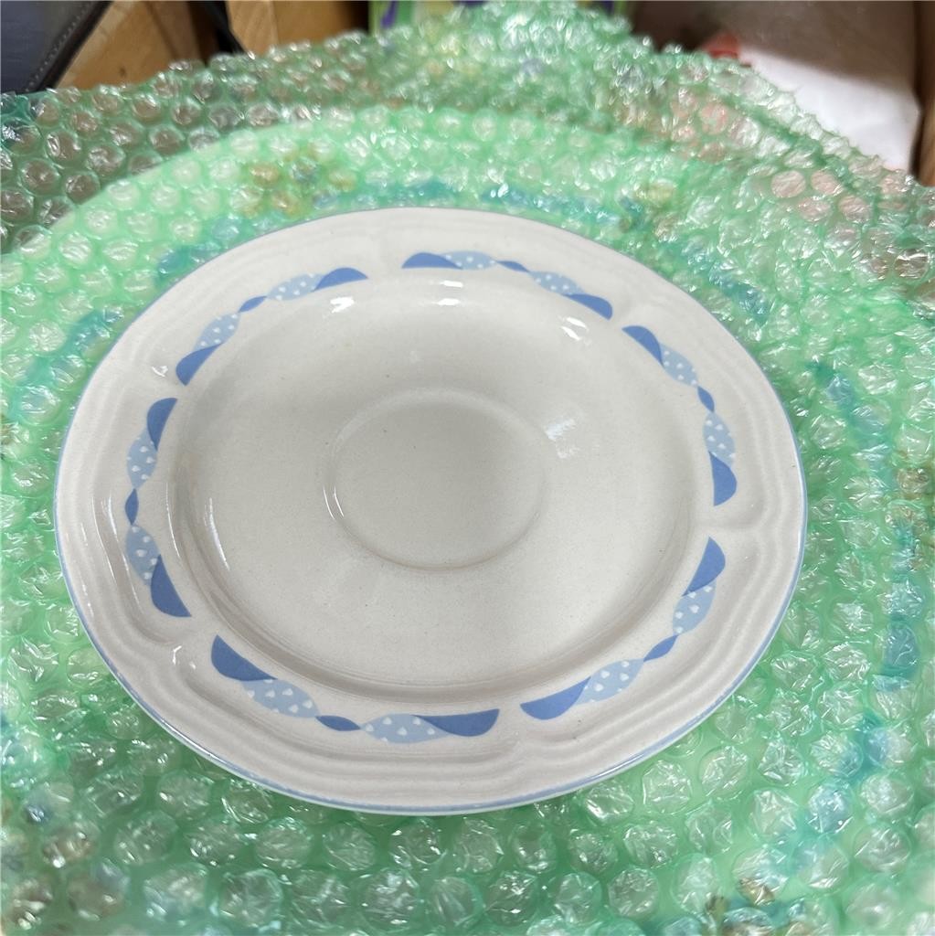 Vtg Tienshan Stoneware Teddy Bear Set of Dishes-11",8" and 6.5"