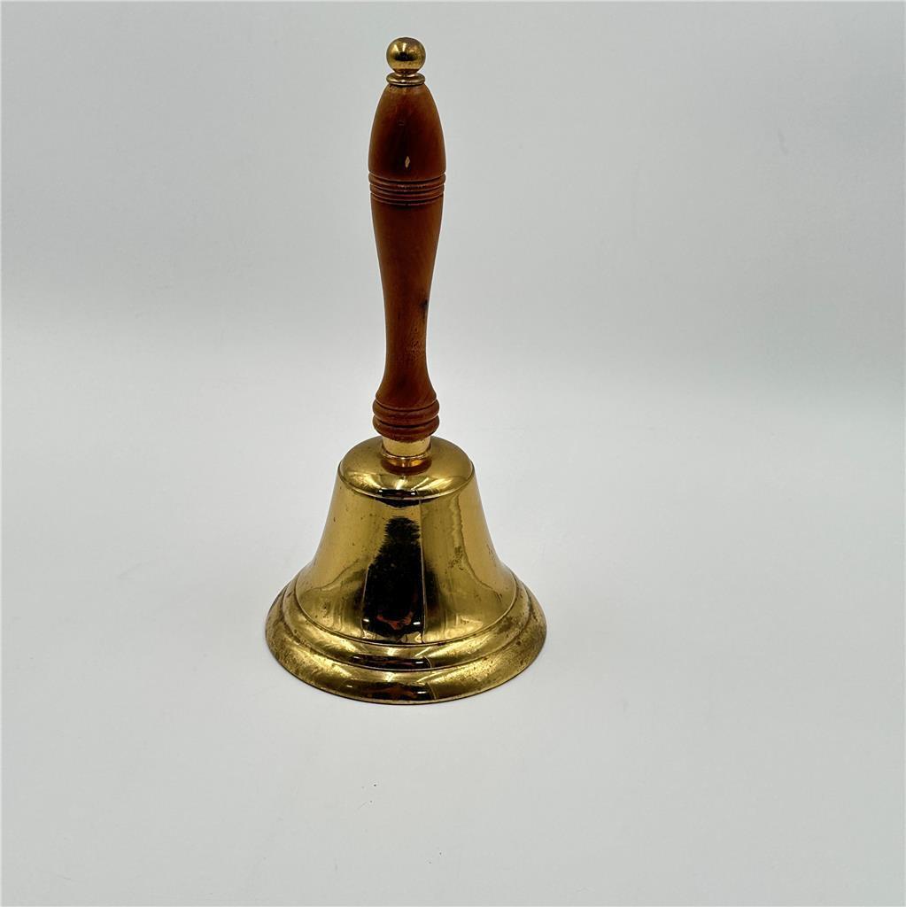 Brass Bell with Wooden Handle