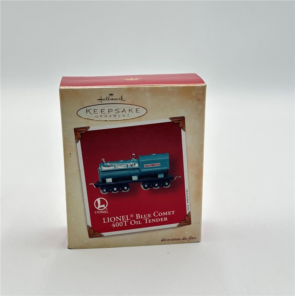 2002 Hallmark Keepsake Ornament Lionel Blue Comet 400T Oil Tender