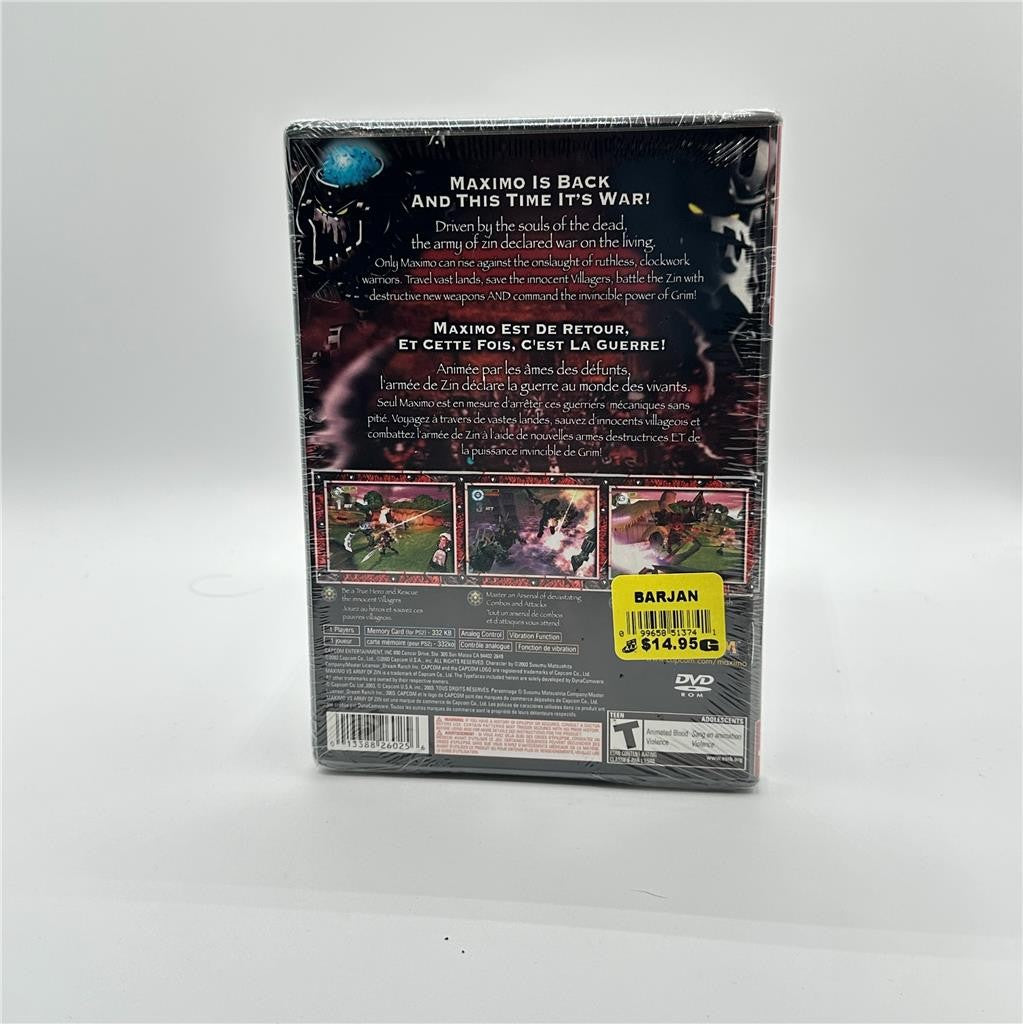 SEALED Maximo vs Army of Zin (Sony PlayStation 2, 2004) Greatest Hits SEALED