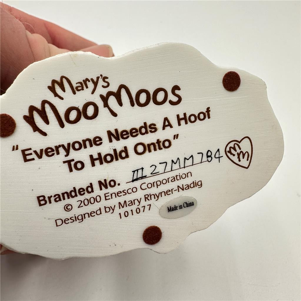 Marys Moo Moos Everyone Needs A Hoof To Hold Onto Cow Figurine 2000