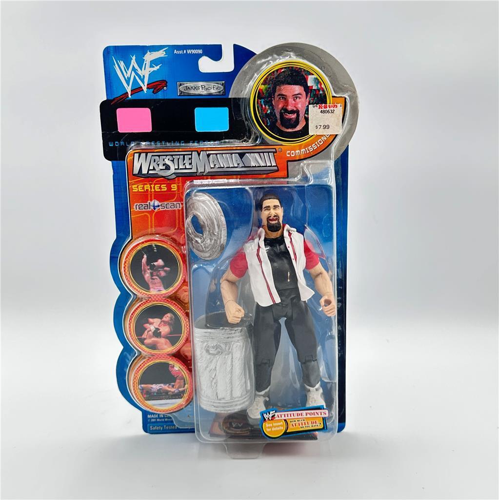 COMMISIONER FOLEY - WWF Wrestlemania XVII - Action Figure - NEW IN BOX 2001