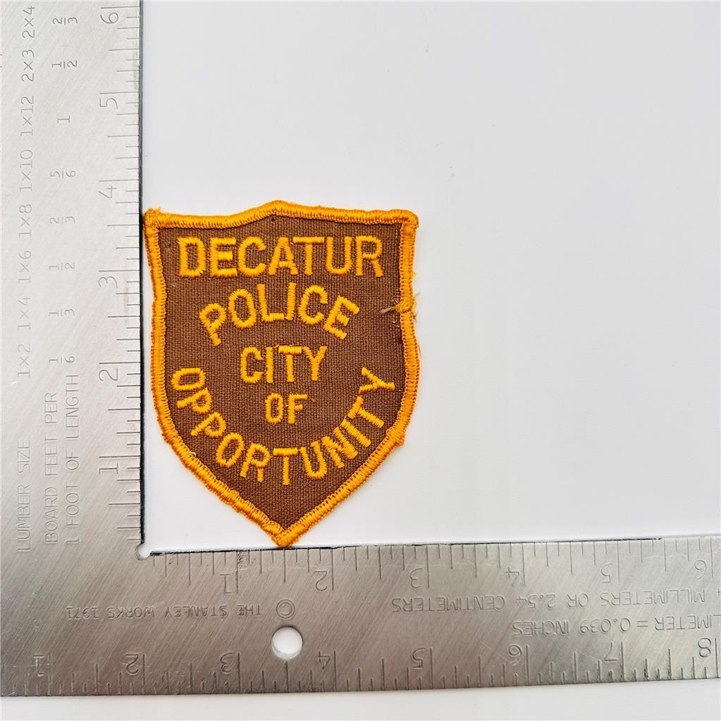 Decatur City of Opportunity Police Patch