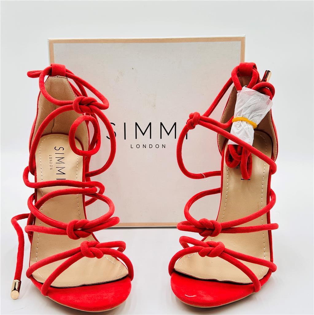 Simmi London  Dress Sandals Coral Suede Size 5