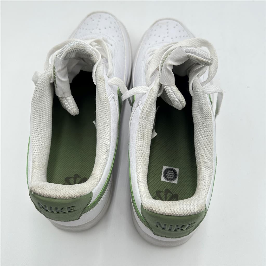Size 11 Nike Court Vision Next Nature Low White Oil Green See Description