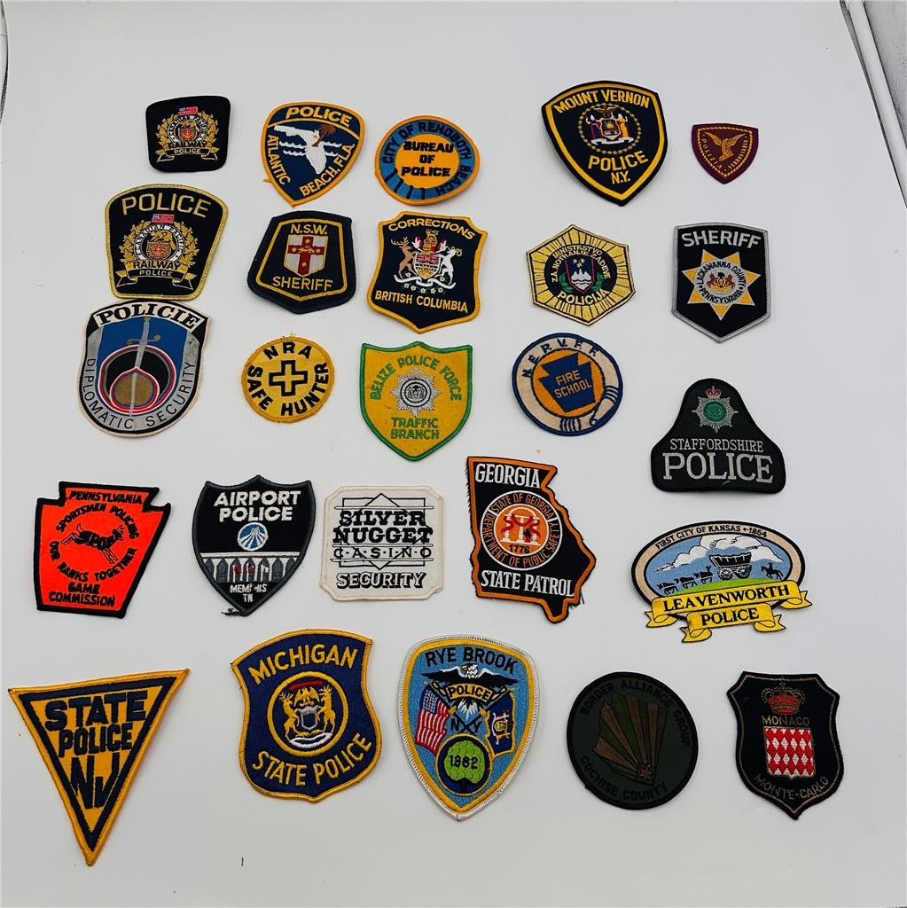 Police Law Enforcement Patches  Lot of 25