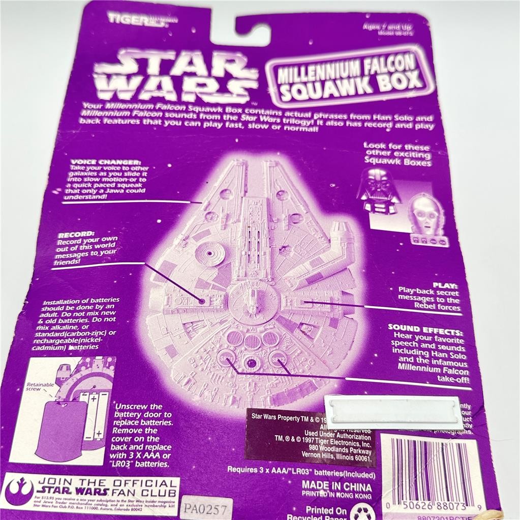 Star Wars Millennium Falcon Squawk Box Tiger Electronics NEW 1997 Vintage
