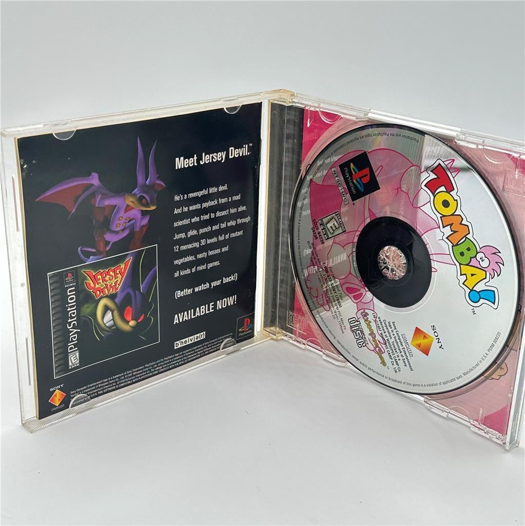 Tomba (Sony PlayStation 1, 1998) Complete - CIB - PS1 BLACK LABEL