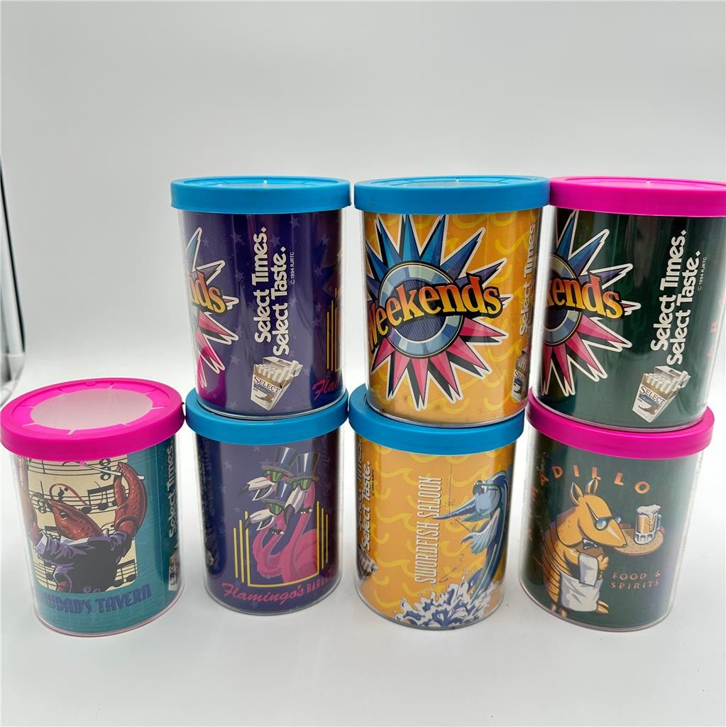 Lot of 7 Winston Koozies Select Weekends Sword Fish Armadillo  Flamingo Crawfish