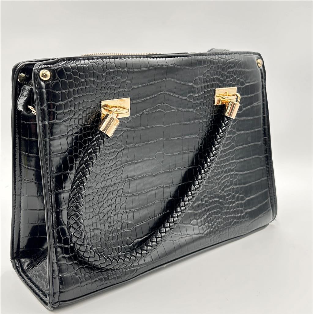 Bebe Los Angeles Womens Black Crossbody/ Tote Handbag Purse