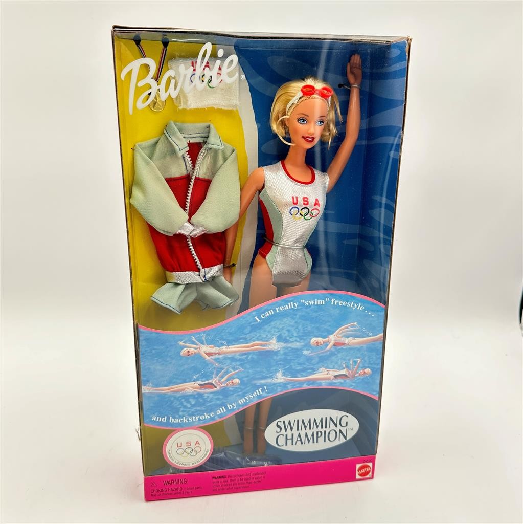 Vintage Barbie Swimming Champion Doll "Really Swims" Dreams of Gold Olympics NIB