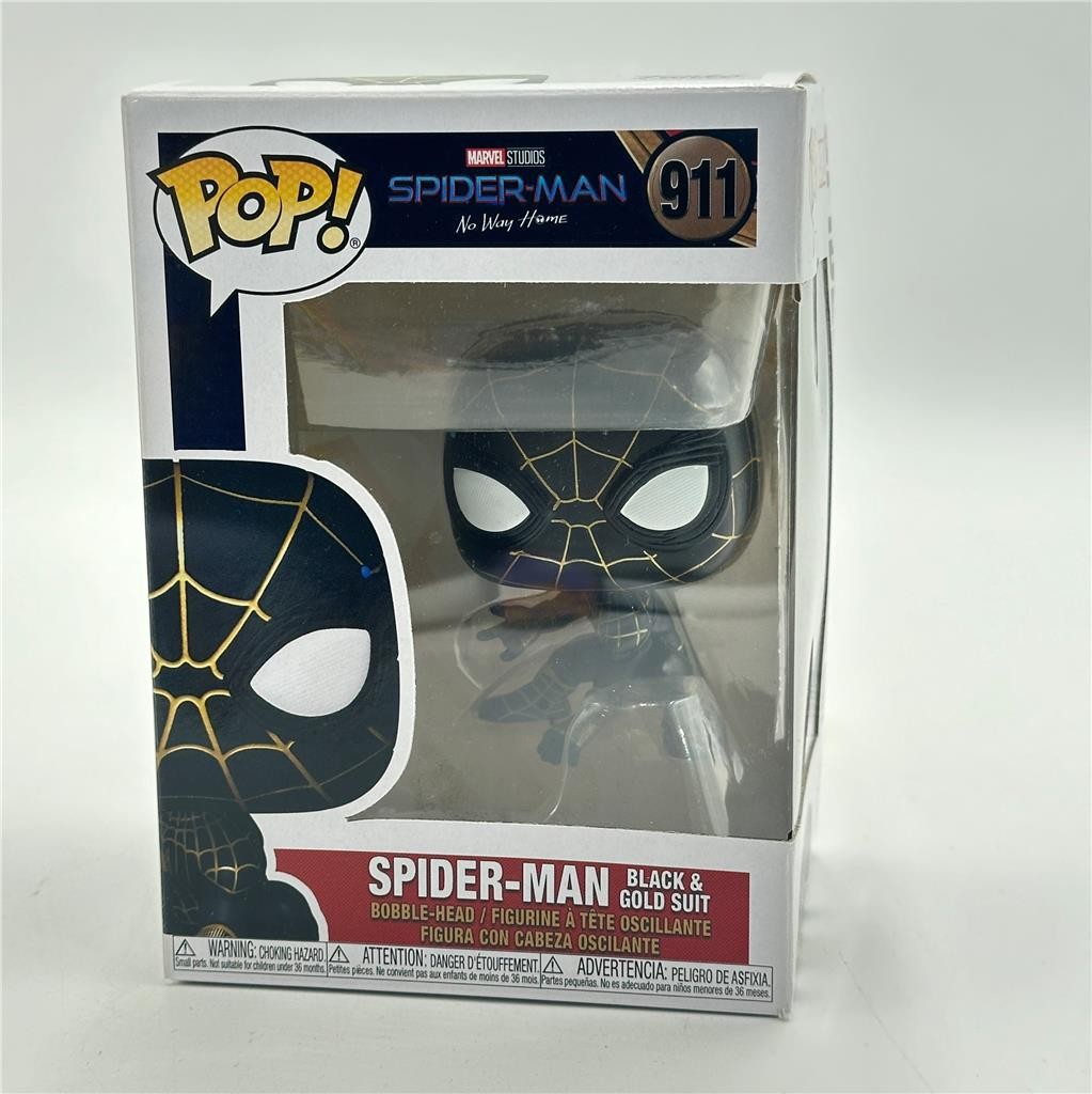 Funko Pop! Marvel - Spider-Man Black & Gold Suit #911 Vinyl Figure