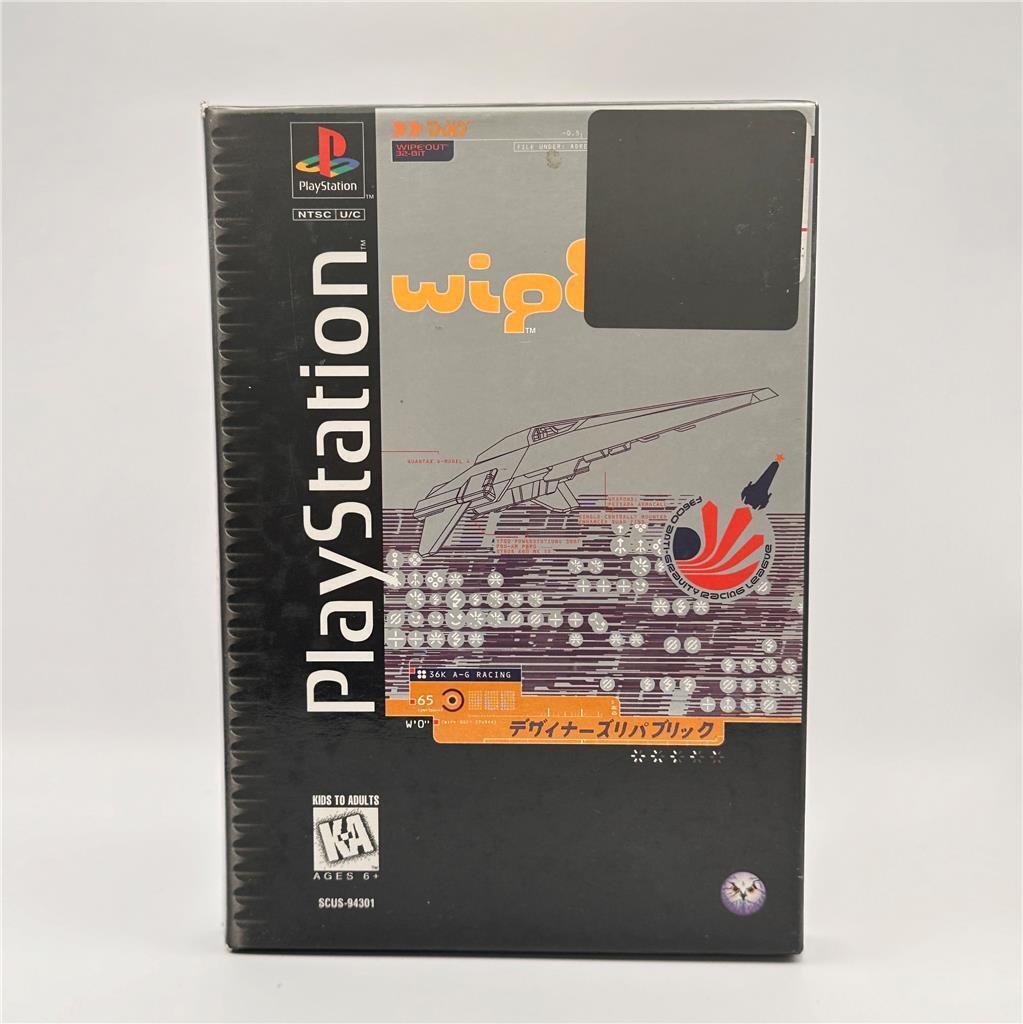 WipEout Sony PlayStation 1 1996 PS1 Long Box No Manual