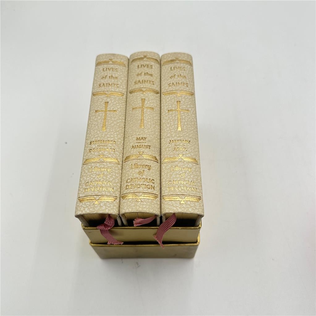Lives of the Saints Library of Catholic Devotion Prayer Books Vintage 1962