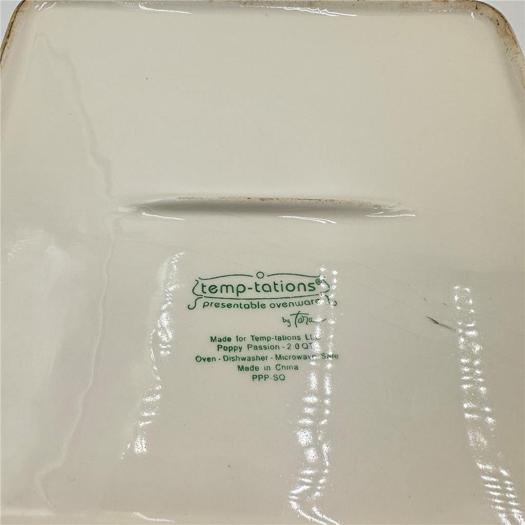 Temptations by Taa Poppy Passion 3 Piece Casserole Set