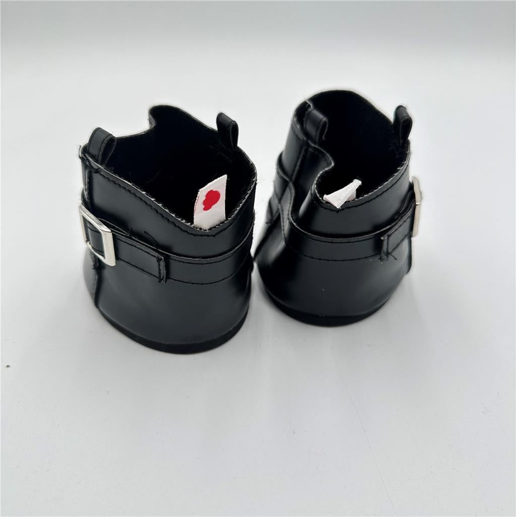 BUILD A BEAR WORKSHOP Clothing Black Buckle Boots