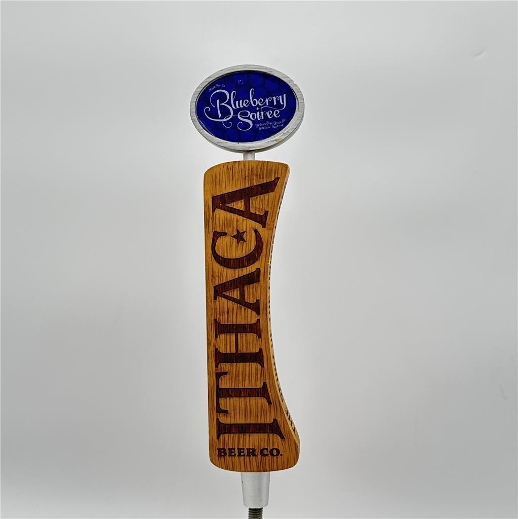 Ithaca Beer Co Blueberry Soiree Beer Tap Handle
