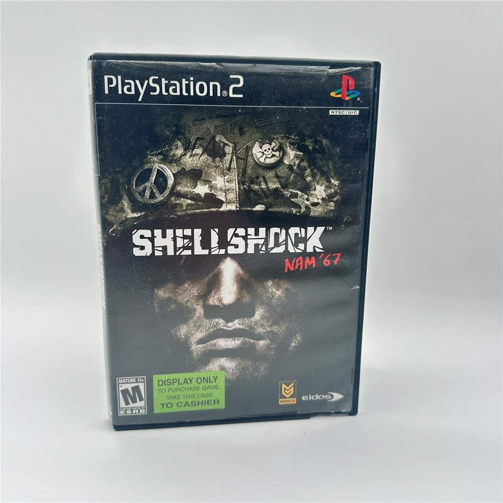 ShellShock: Nam '67 (Sony PlayStation 2, 2004) Blockbuster Display Only Case CIB