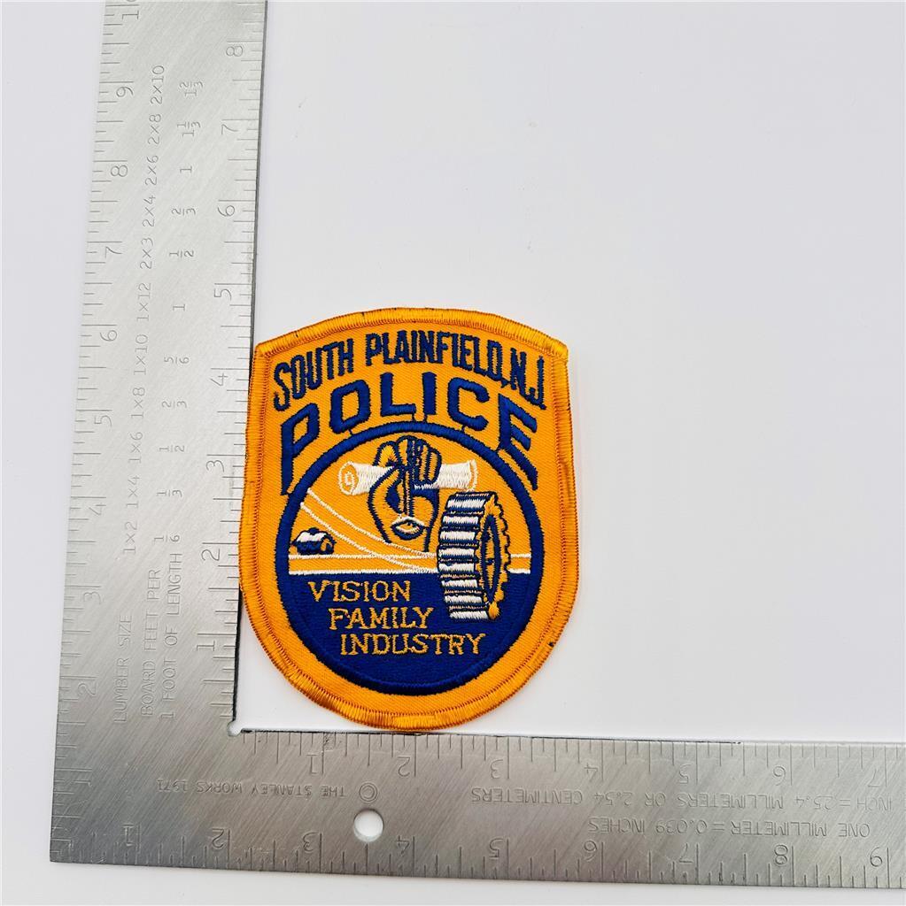 South Plainfield NJ Vision Family Industry  Police Patch