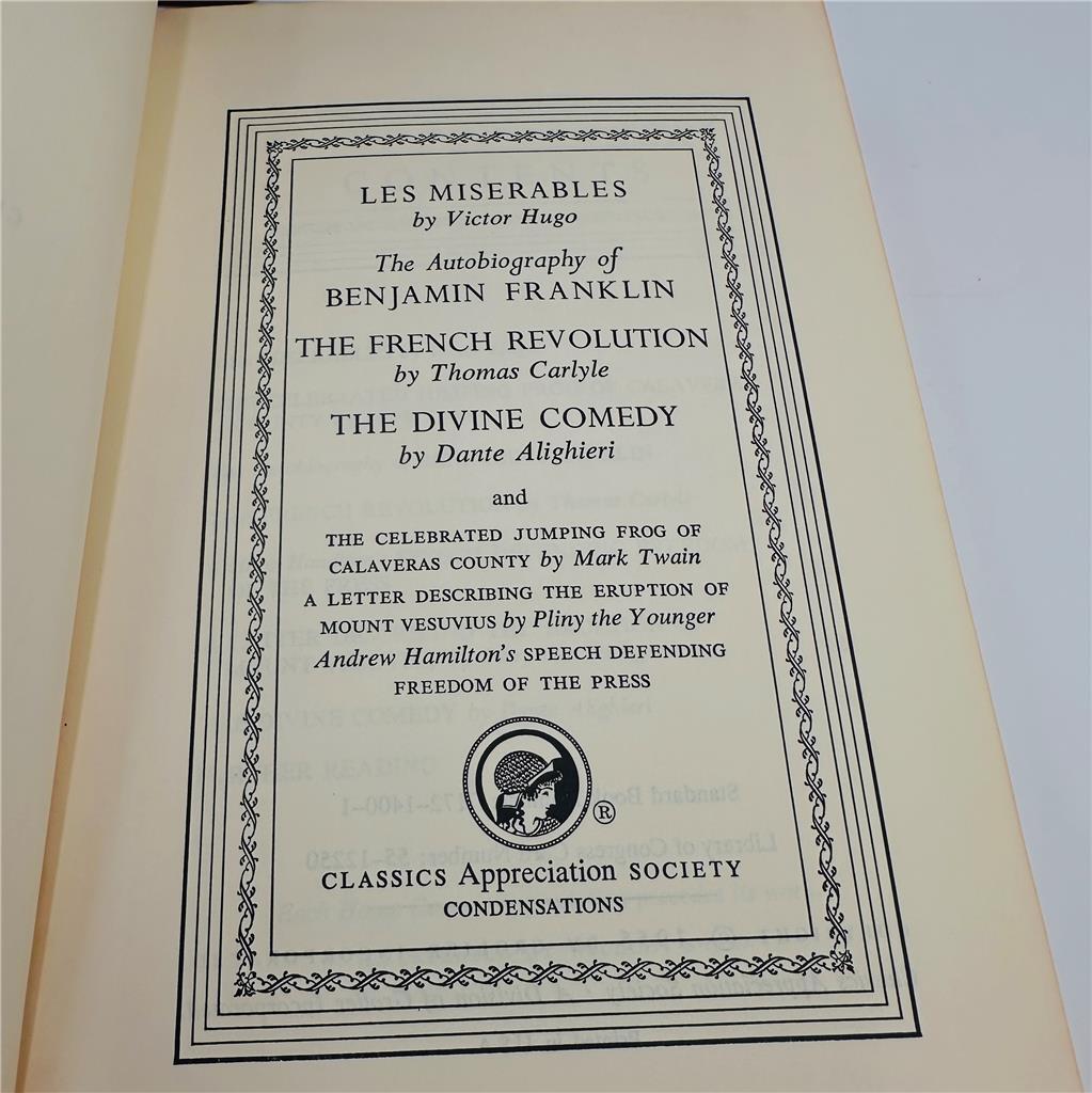 Grolier Classics Classics Appreciation Society 1955 Lot of 8