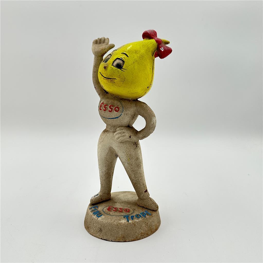 CAST IRON ESSO GIRL "Mrs. Drip" COIN BANK