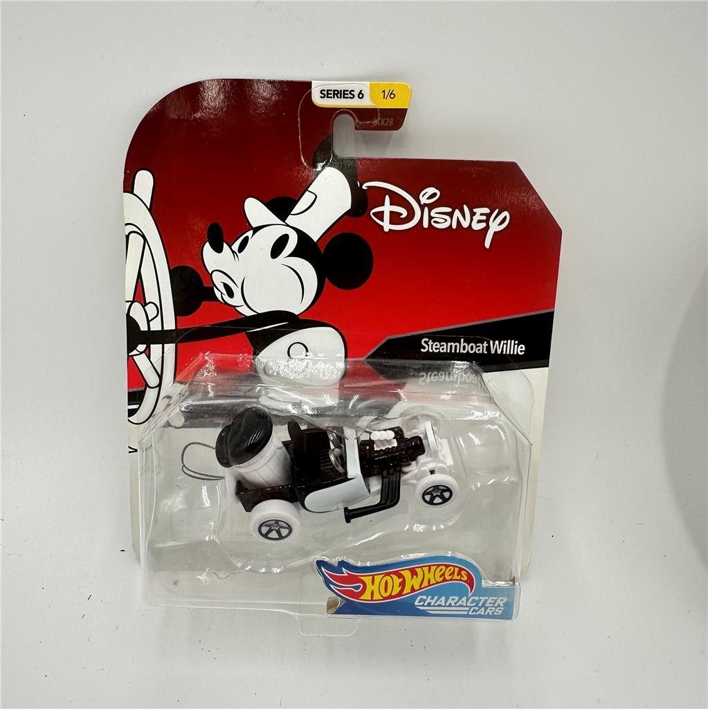 Hot Wheels Disney Steamboat Willie Collector Character Car Mickey Mouse #1 GCK28